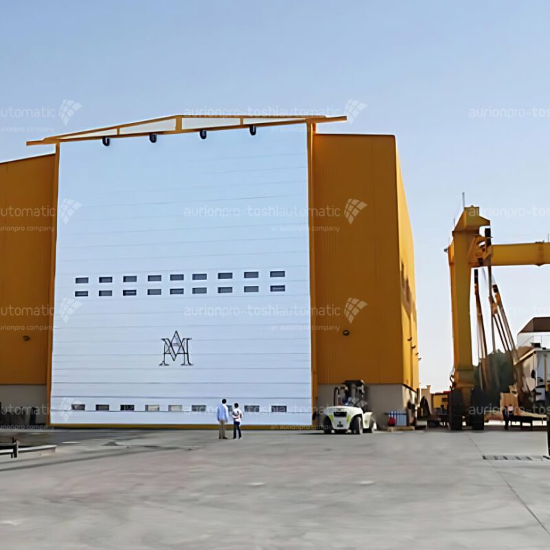 aircraft hangar and shipyard door